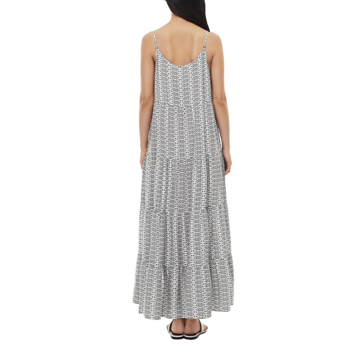 LAP 여성 레이온 선드레스 - 화이트