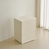 더원 화이트 템버 3단 서랍장 (600)