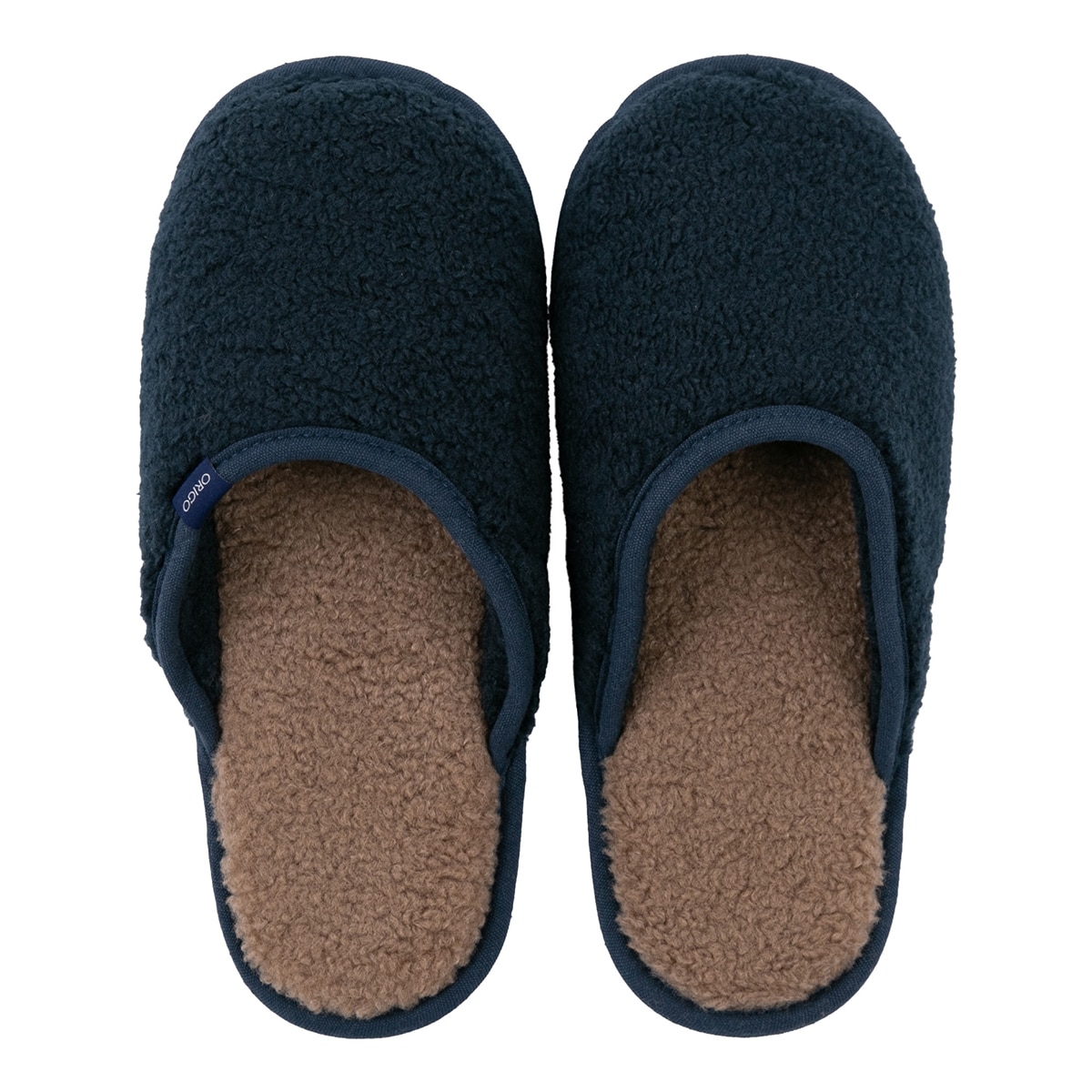 오리고 벨보아 실내화 세트 2P - 옵션1(네이비L+레드S)