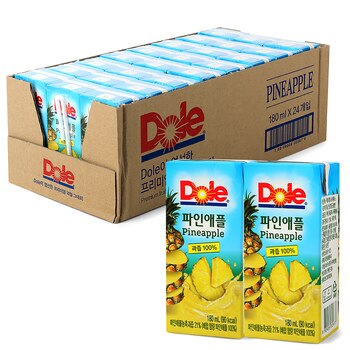 Dole 파인애플 주스 180ml x 24 x 2 박스 Dole 파인애플 주스 180ml x 24 x 2 박스