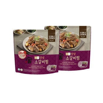 궁 양념 소갈비찜 1kg x 2 x 2 팩