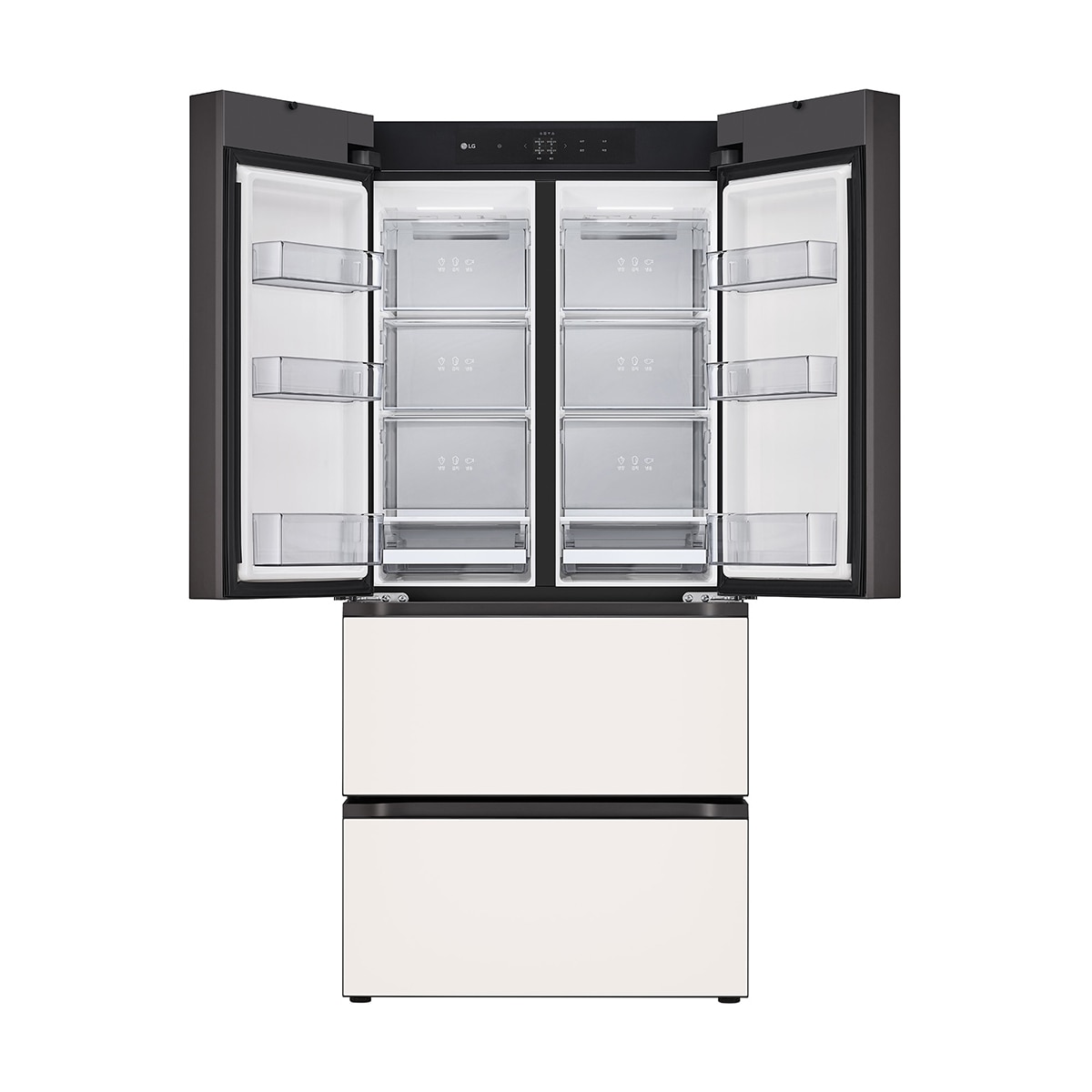 엘지 오브제 김치냉장고 491L- 글라스 베이지