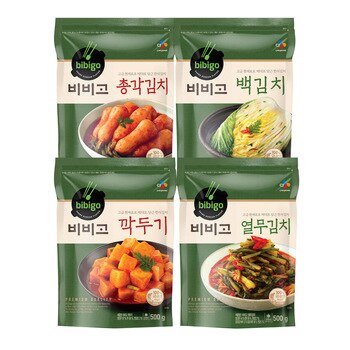 비비고 김치 4종 혼합팩 500g x 4팩 비비고 김치 4종 혼합팩 500g x 4팩