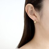 론드 18K 골드 귀걸이 누베 - 옐로우골드
