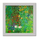 지클레 정방형 명화 47.5 x 47.5cm - 클림트, 꽃이 있는 농장정원