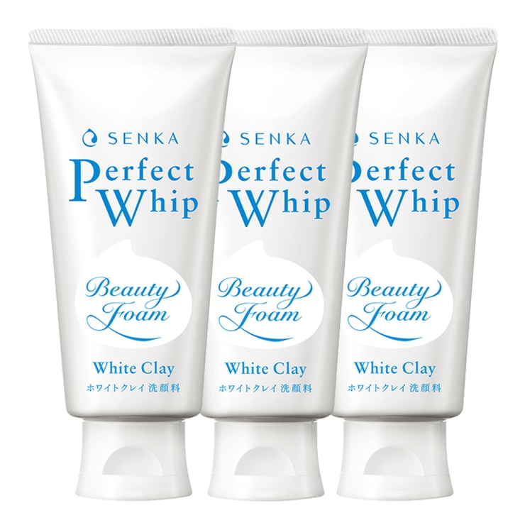 센카 퍼펙트 뷰티폼 클렌징폼 x 3 - 화이트 클레이 클렌징 폼 120g x 3 센카 퍼펙트 뷰티폼 클렌징폼 x 3 - 화이트 클레이 클렌징 폼 120g x 3