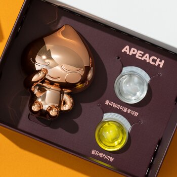 카카오 차량용 방향제 메탈릭 피규어1P & 교체향 2P