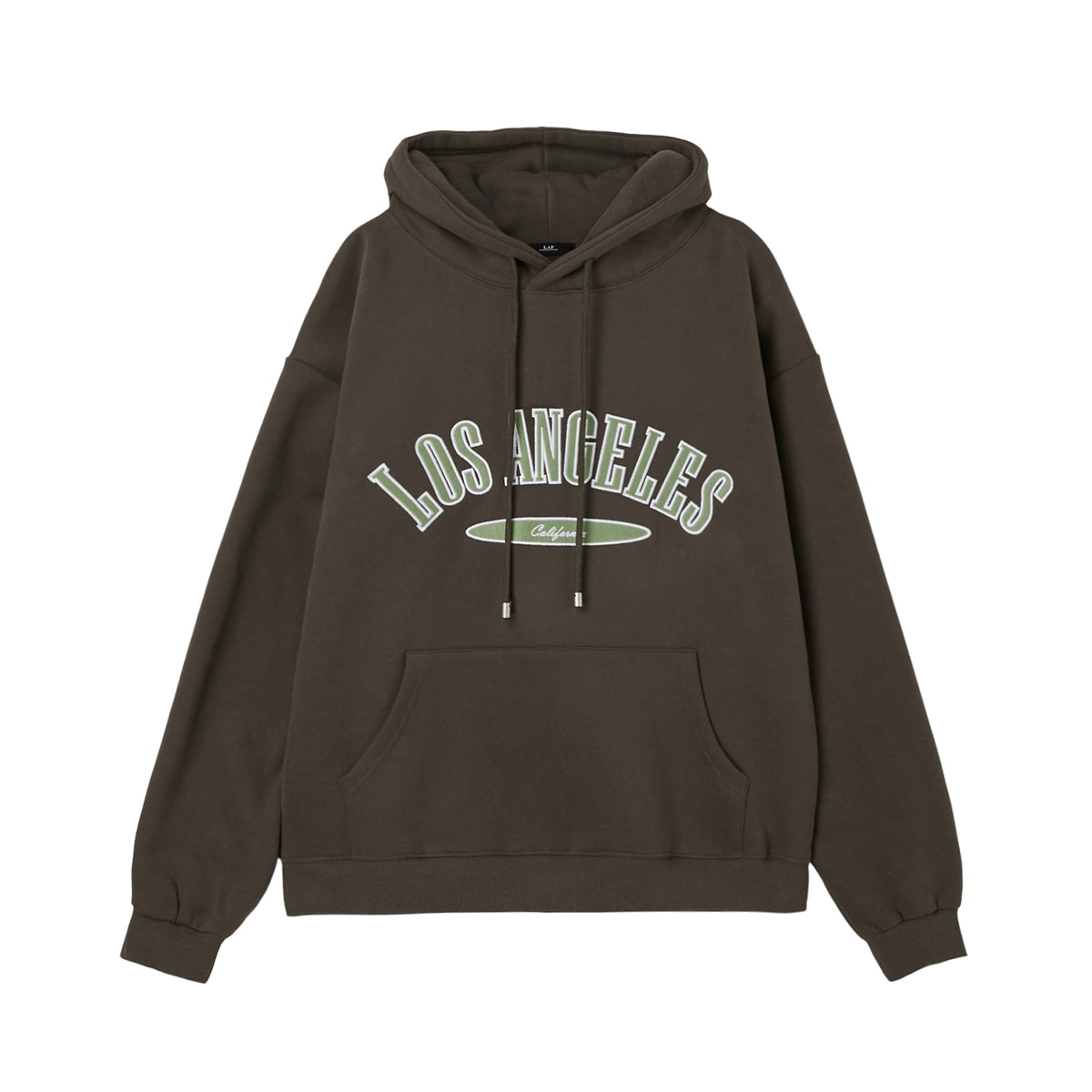 LAP 여성 기모 자수 후디 - 브라운 LAP 여성 기모 자수 후디 - 브라운