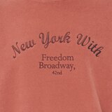 비지트 인 뉴욕 여성 플리스 스웨트셔츠 - 핑크, S/M