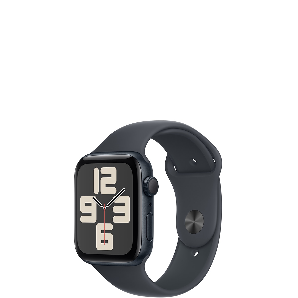 Apple 워치 SE GPS 44mm 미드나잇 알루미늄 스포츠 밴드 - S/M