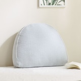 루마인 홈 피그먼트 순면 반달 쿠션 - 그레이