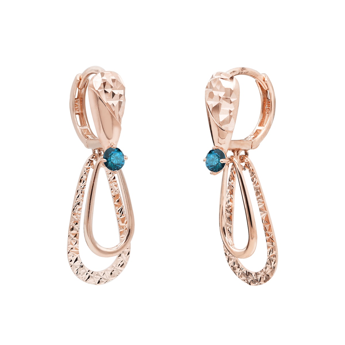 클라베드제이 토파즈 0.13캐럿 귀걸이 14k