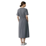 네파 여성 우븐 반소매 원피스