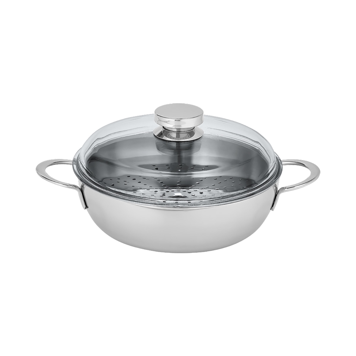쿠치나레 통 5중 스테인리스 전골 냄비 24cm 쿠치나레 통 5중 스테인리스 전골 냄비 24cm