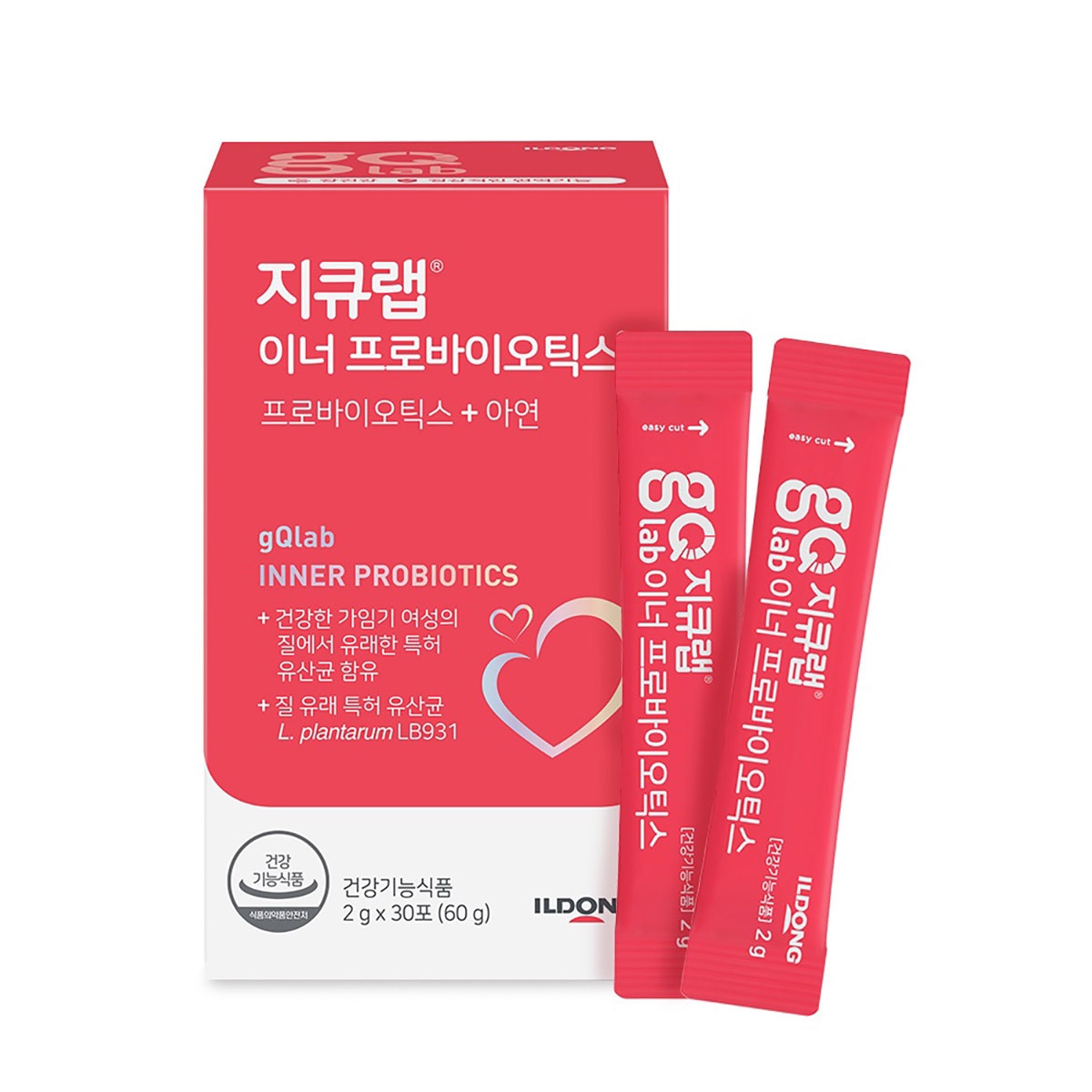 일동 지큐랩 이너 프로바이오틱스 2g x 30포 x 3