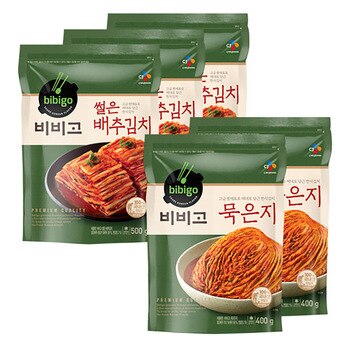 비비고 썰은 배추김치500g x 3묵은지400g x 2 혼합팩