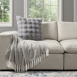 House & Home 인조 퍼 데코 쿠션 50x50cm - 그레이 House & Home 인조 퍼 데코 쿠션 50x50cm - 그레이