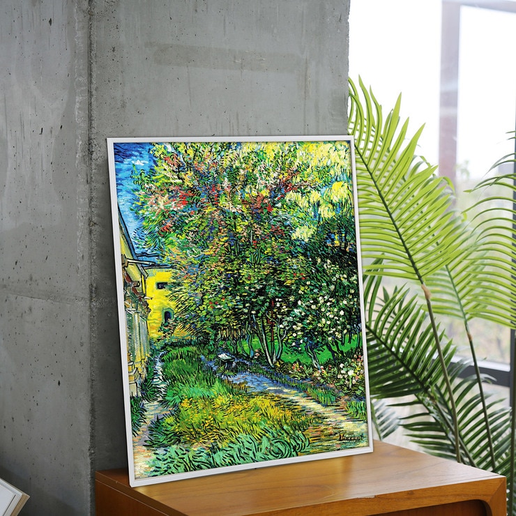 지클레 그림 액자 (80 x 60cm 또는 60 x 80cm) - 고흐, 생 래미의 정원