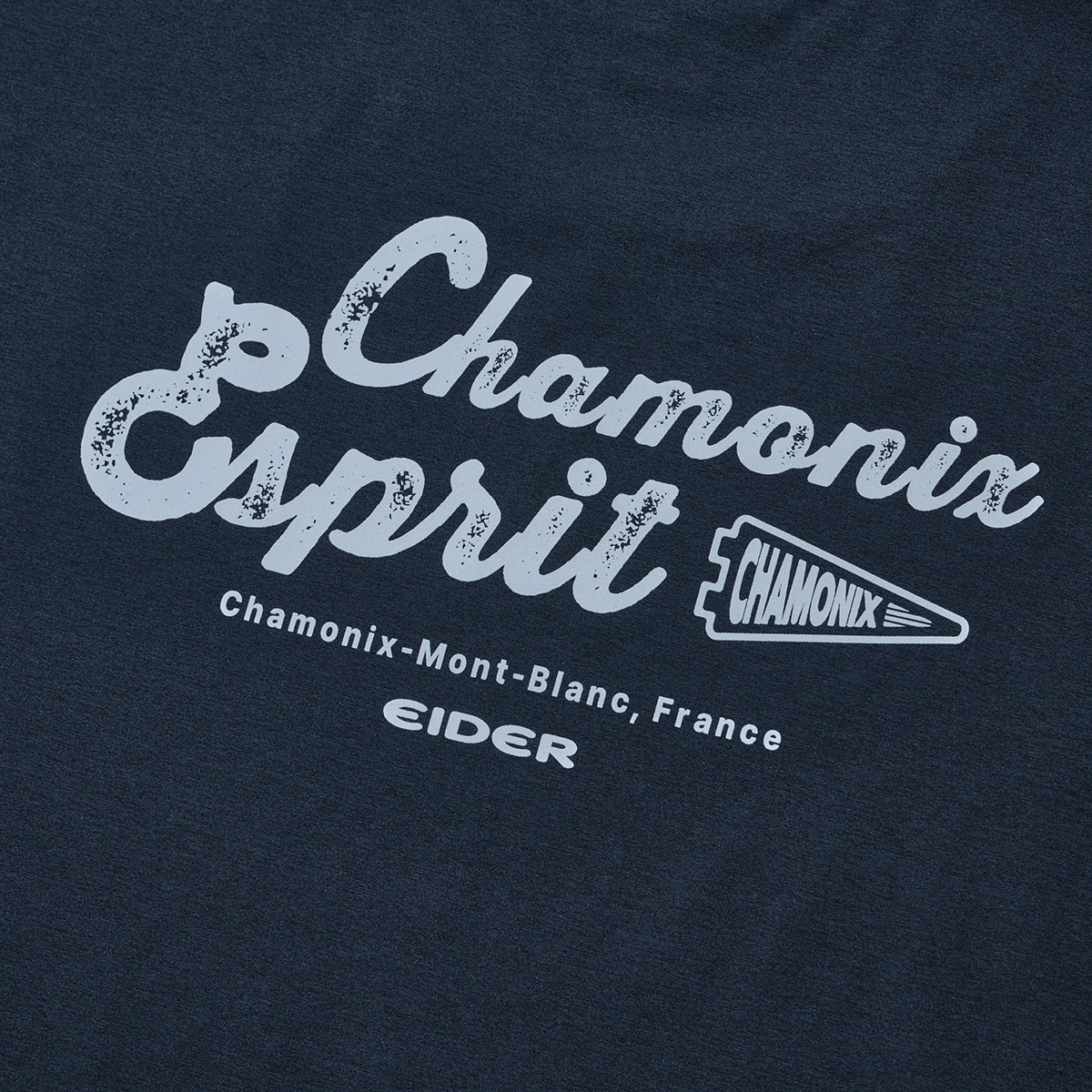 아이더 남성 긴팔 크루티 - 네이비