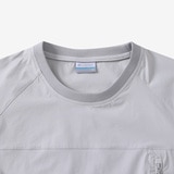 컬럼비아 남성 우븐 포켓 반팔티 - 라이트그레이