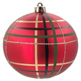 크리스마스 100mm 오너먼트 장식 18개 세트 - 레드/그린