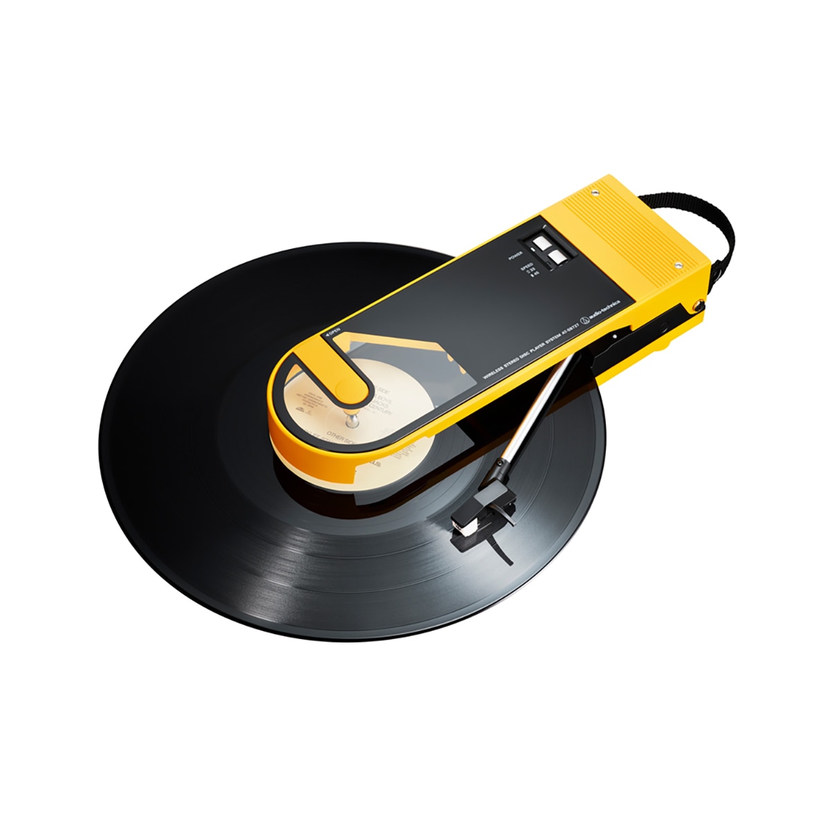 오디오테크니카 휴대용 턴테이블 AT-SB727 - 옐로우
