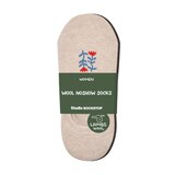 싹스탑 여성 램스울 덧신 양말 6족 - 패턴