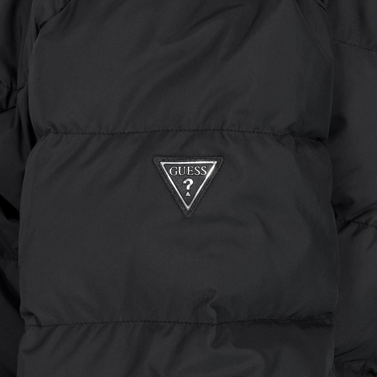 게스 여성 슬림 롱 덕다운 재킷 - 블랙 게스 여성 슬림 롱 덕다운 재킷 - 블랙