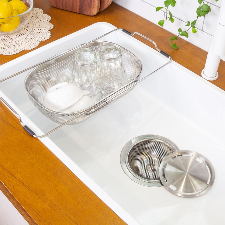 4BNK 소형 싱크 바스켓 & 배수구망 세트