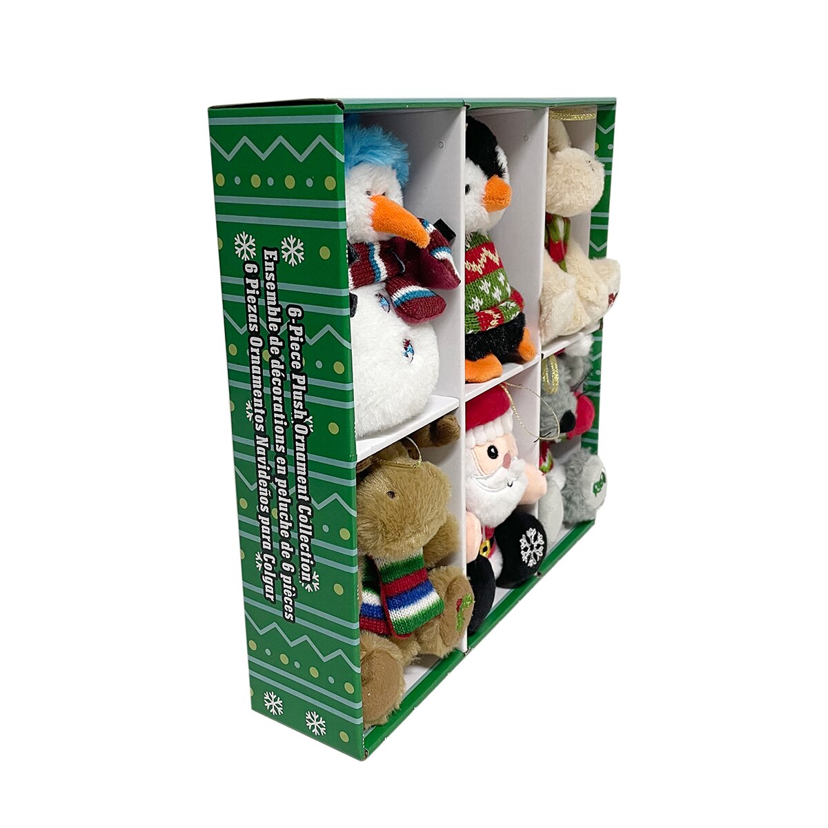 크리스마스 봉제인형 오너먼트 장식 6개 세트 - 세트 2 크리스마스 봉제인형 오너먼트 장식 6개 세트 - 세트 2