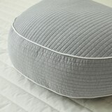 루마인 홈 피그먼트 순면 반달 쿠션 - 그레이
