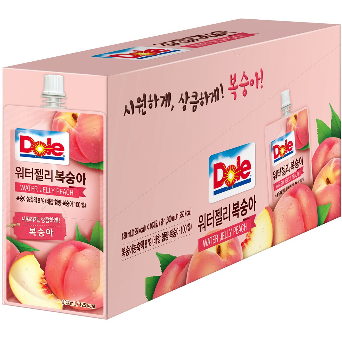 DOLE 워터젤리 복숭아맛 130ml x 20개