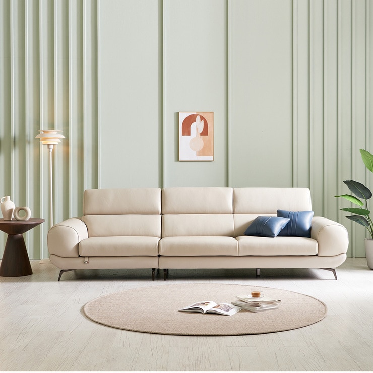 사트바 마티에르 헤드무빙 4인소파 - 아이보리