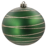 크리스마스 100mm 오너먼트 장식 18개 세트 - 레드/그린