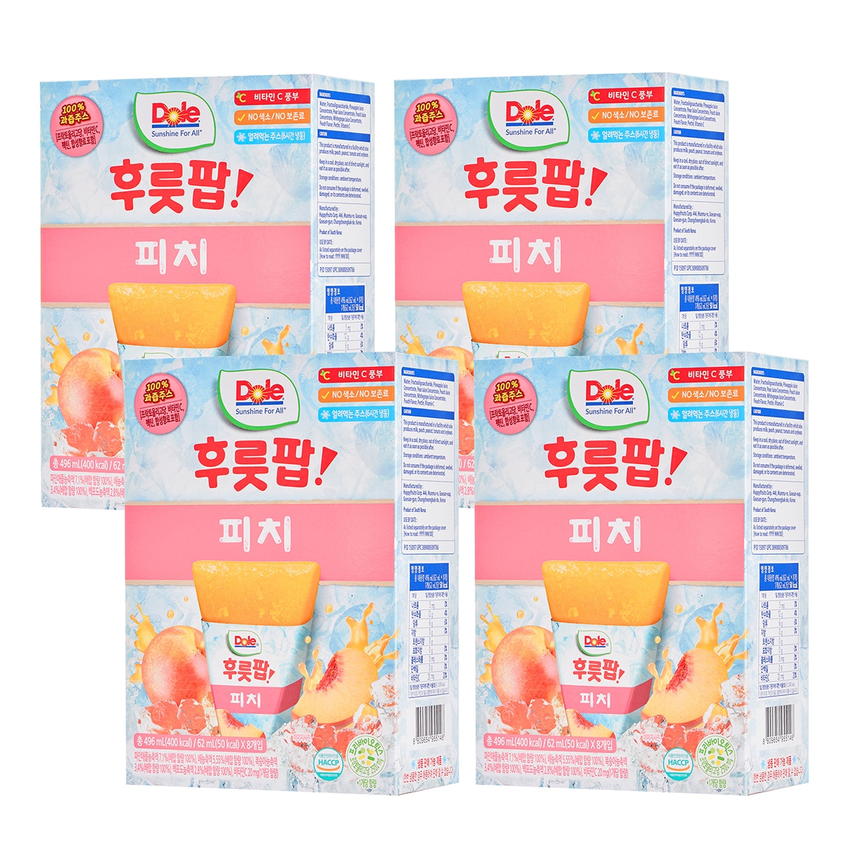 DOLE 후룻팝 62ml x 8 x 8박스