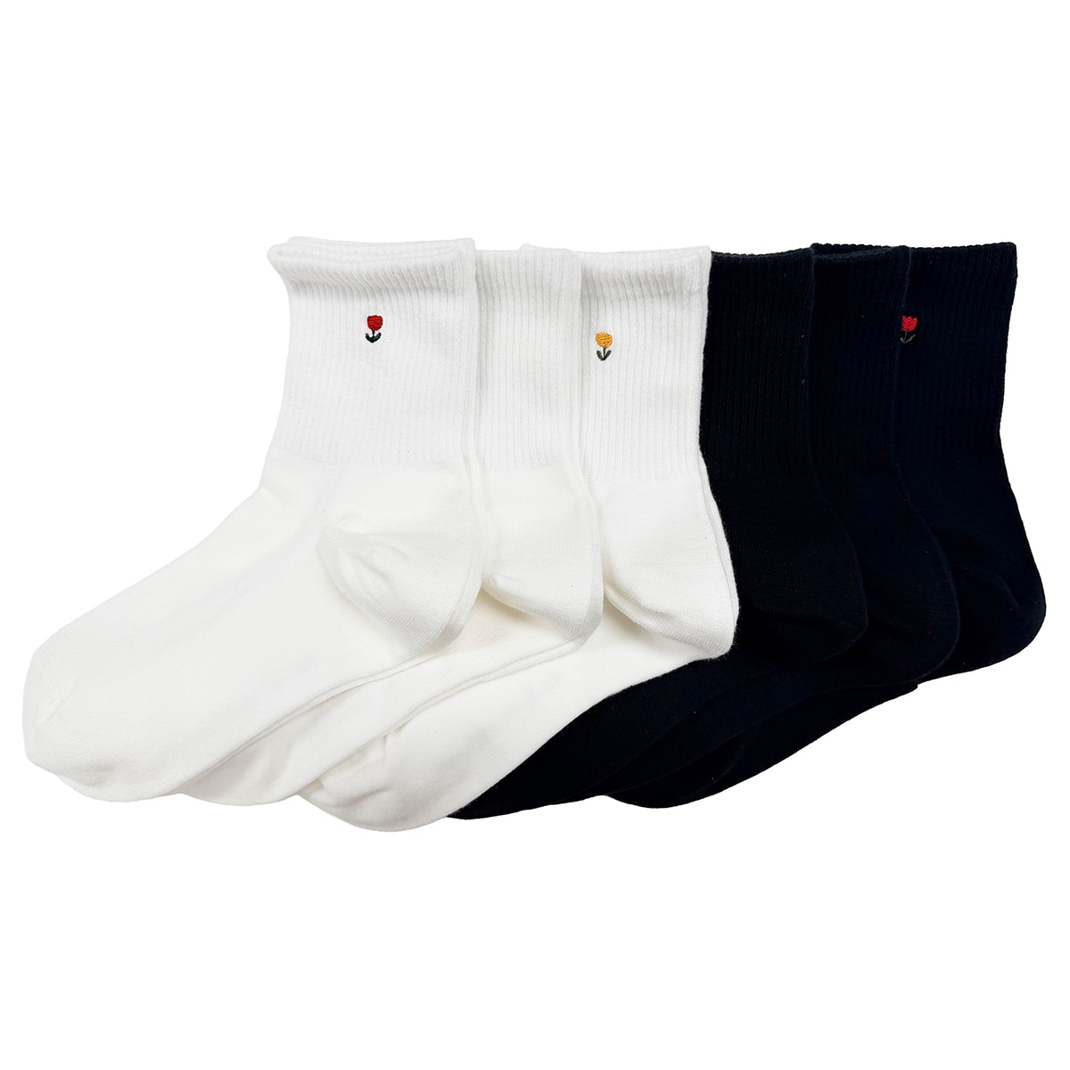 질바이질스튜어트 여성 양말 6족 - 꽃자수팩