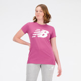 뉴발란스 여성 반소매 티셔츠 - 버건디