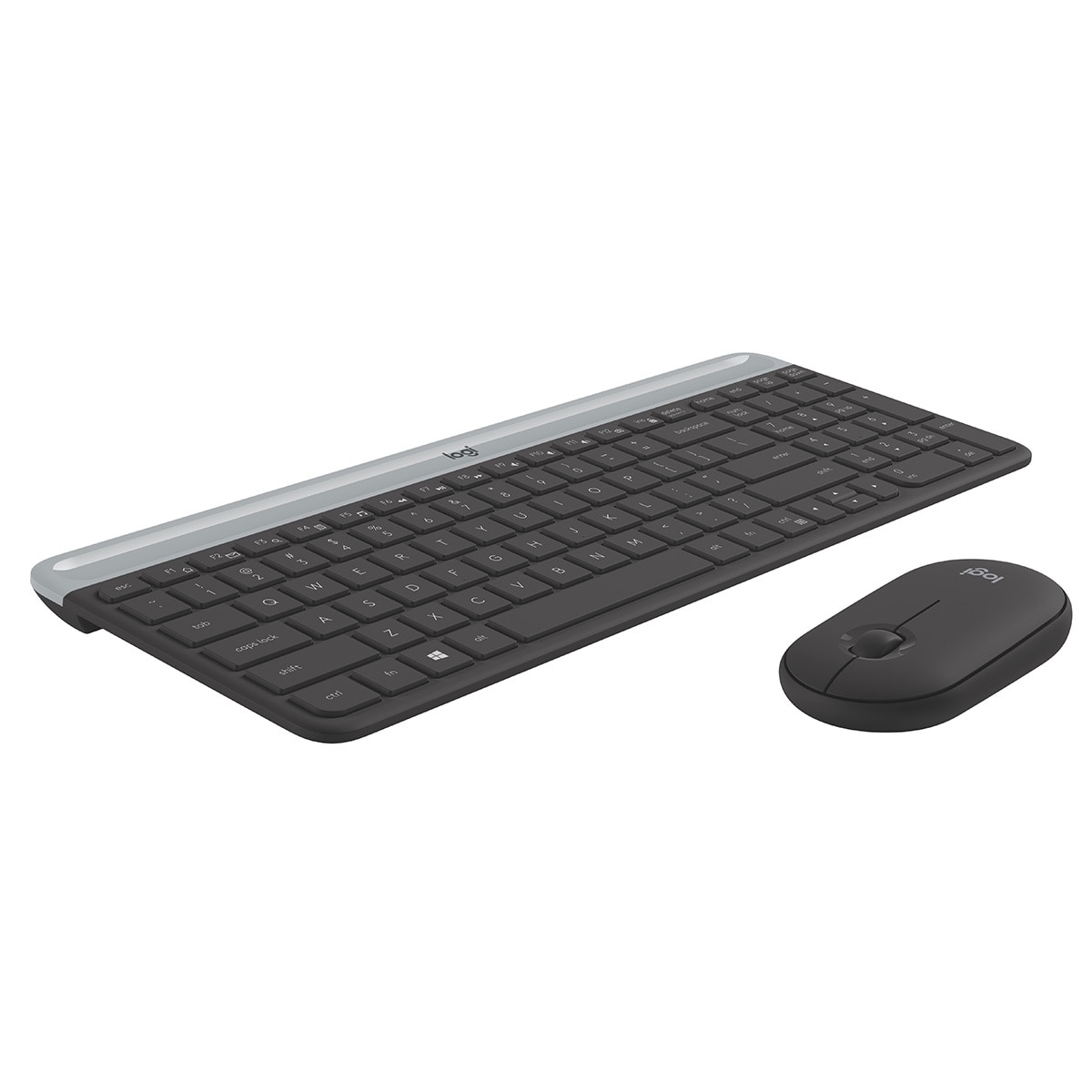 Logitech 무선 슬림 키보드 마우스 세트 - 시크 블랙