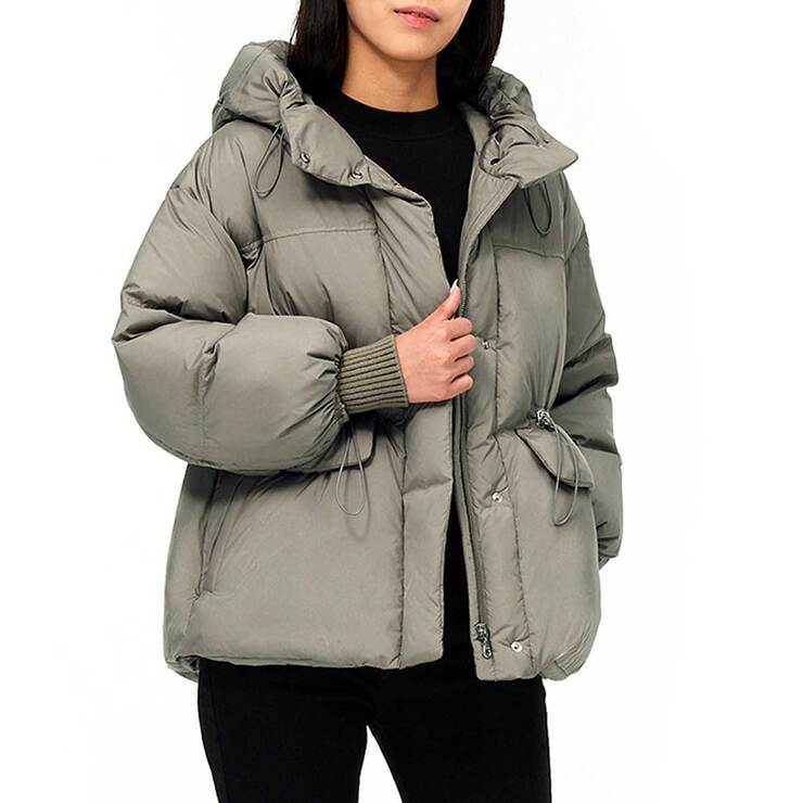쥬시꾸뛰르 여성 아웃포켓 구스 다운 재킷