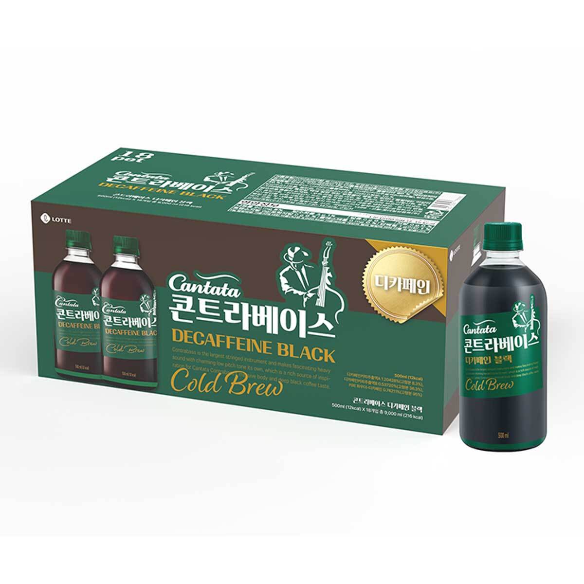 칸타타 콘트라베이스 디카페인 커피 500ml x 18