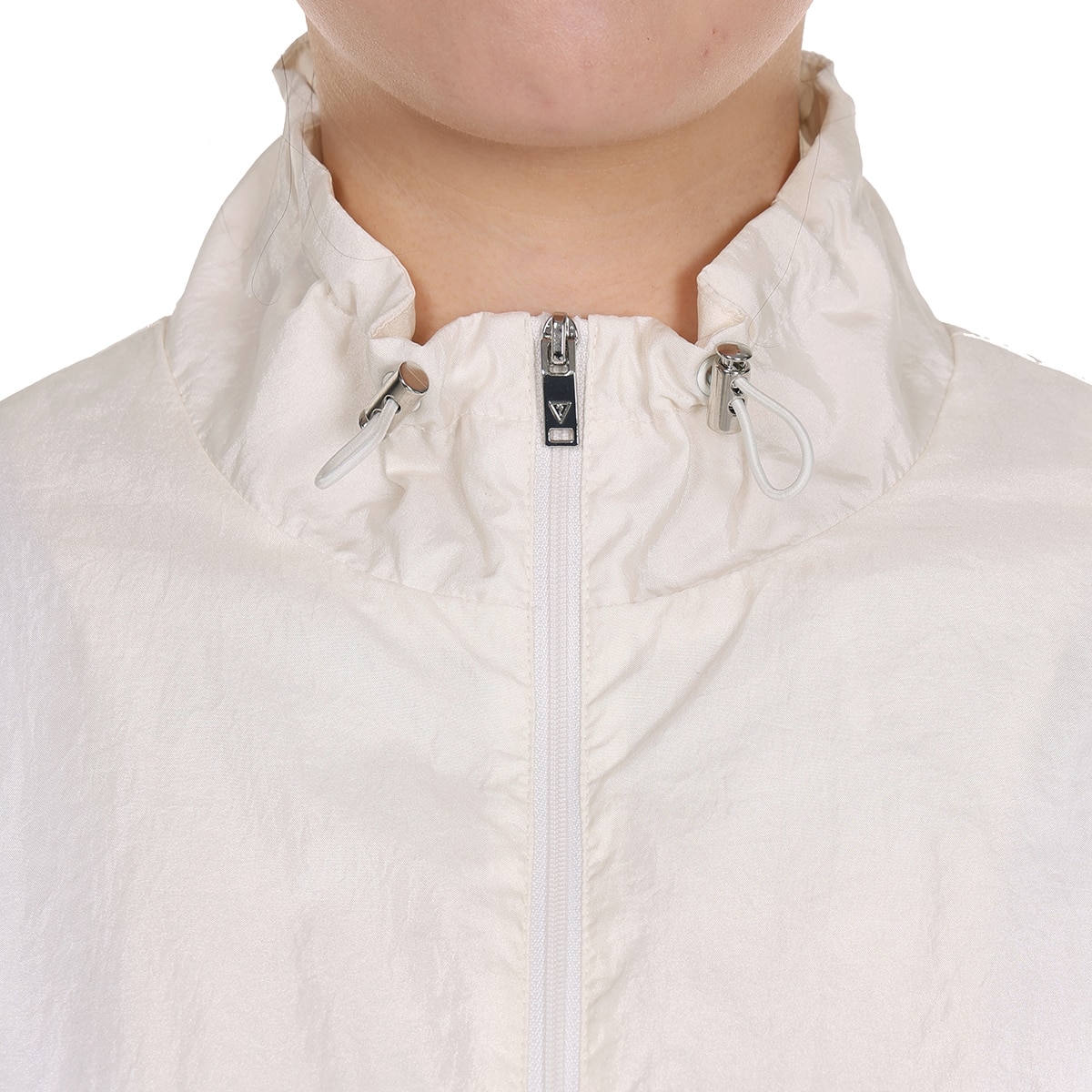 게스 여성 셔링 재킷 - 화이트, S