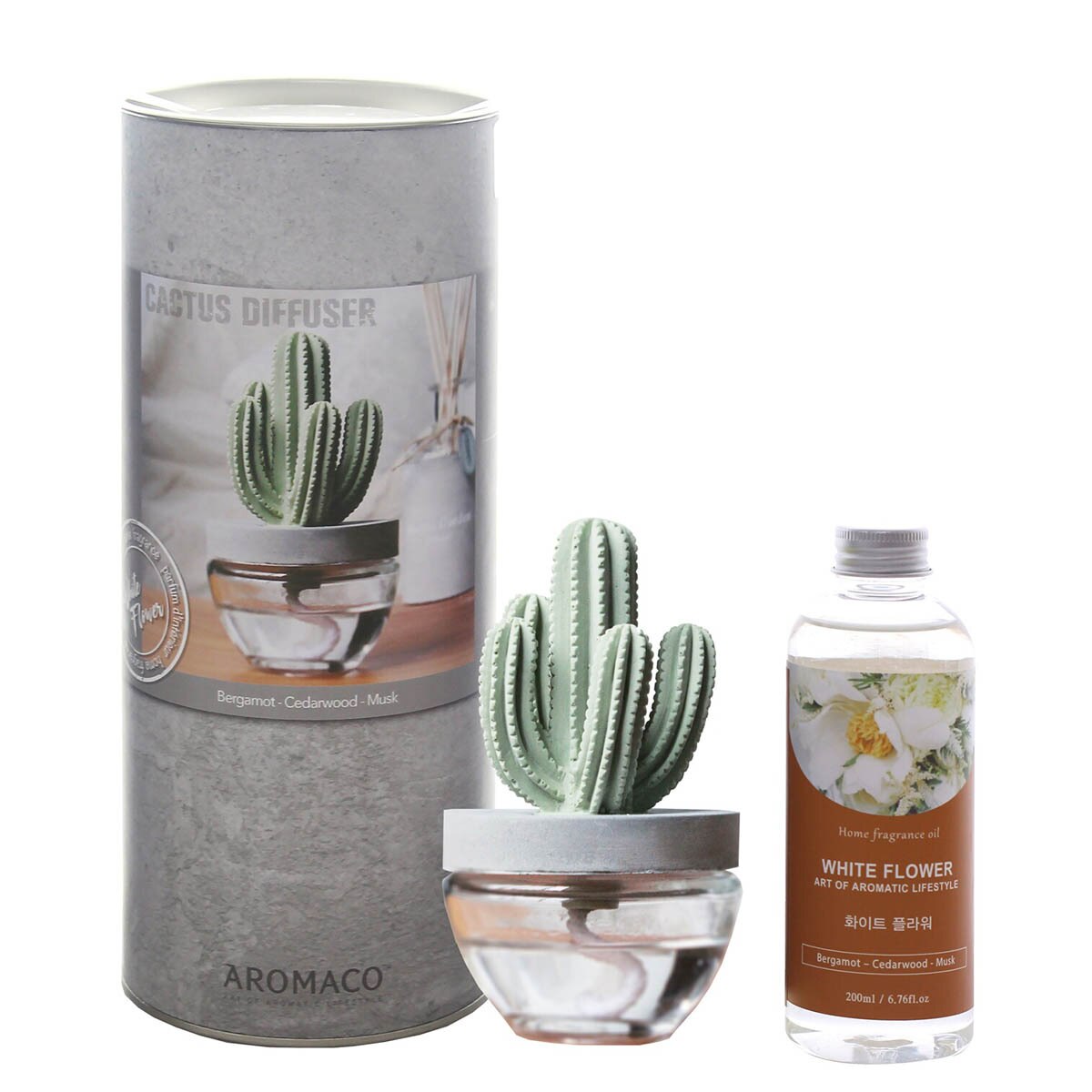 아로마코 선인장 디퓨저  100ml   + 리필  200ml