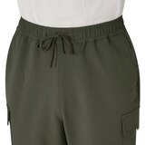 케네스콜 남성 나일론 플리스 카고 조거 - 카키, 30