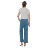 SOUP 여성 세미 와이드 청바지 - 미디엄 인디고