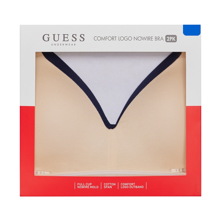 게스 노와이어 아웃 밴드 브라 2 매