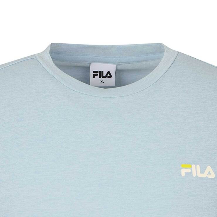 휠라 남성 기능성 반소매 티셔츠 - 블루, XL