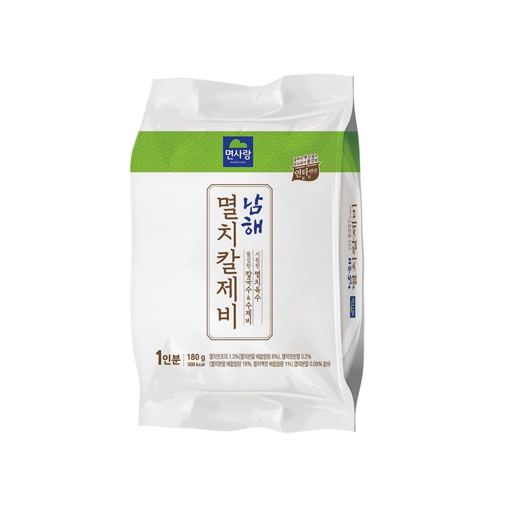 면사랑 남해 멸치칼제비 180g x 6