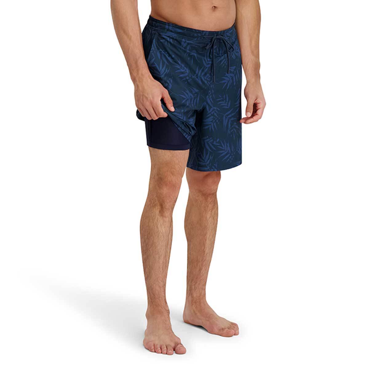 커클랜드 시그니춰 남성 반바지 수영복 - 네이비