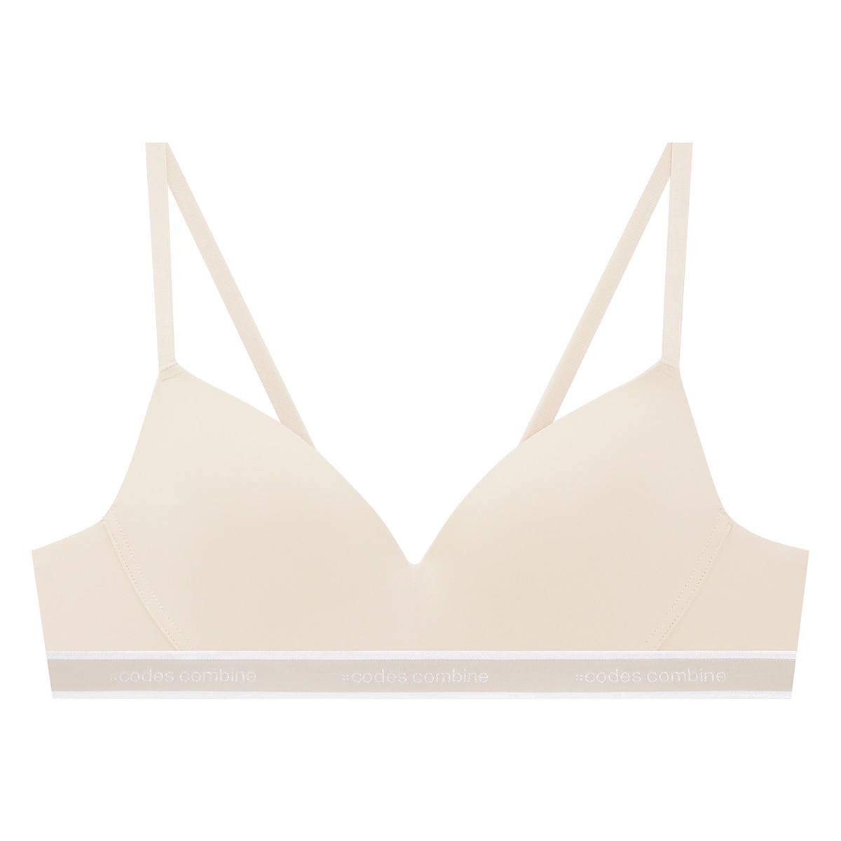 코데즈 컴바인 노와이어 브라 2매 - 라이트베이지/블랙, S(90)