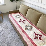 플로티나 피오니 면 소파 러그 70x240cm - 패치워크 핑크